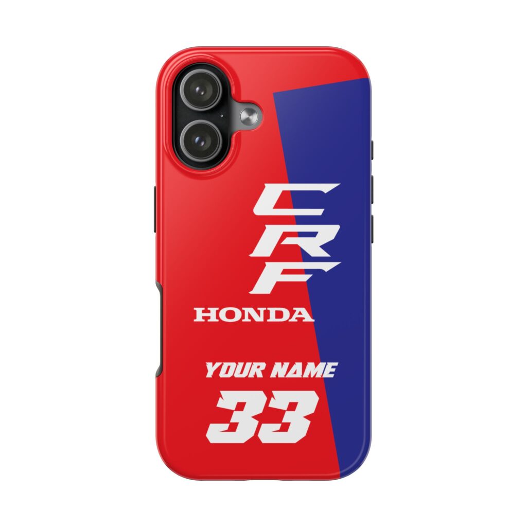 Honda Racing Motocross Custom Tough Phone Case