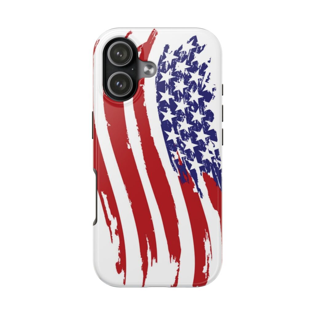 Patriotic Tough Phone Case — Distressed American Flag iPhone Cover