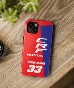 Alternative view of Honda Racing Motocross Custom Tough Phone Case