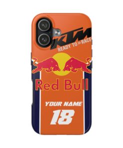 Ktm Racing Red Bull MX MotoCross Custom Tough Phone Case