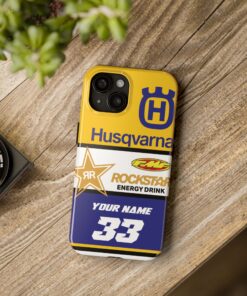 Alternative view of Husqvarna MX Rockstar FMF Custom Tough Phone Case