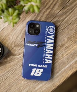 Alternative view of Yamaha Factory Racing MX MotoCross Custom Tough Phone Case