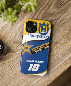 Alternative view of Husqvarna MX Rockstar Custom Tough Phone Case