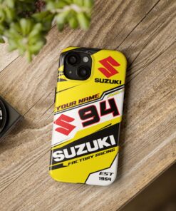 Alternative view of Suzuki Factory Racing Motocross Custom Tough Phone Case